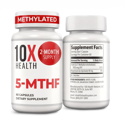 10X Health Optimize Methylated Multivitamin MTHFR Support 90 Capsules - Hamxi