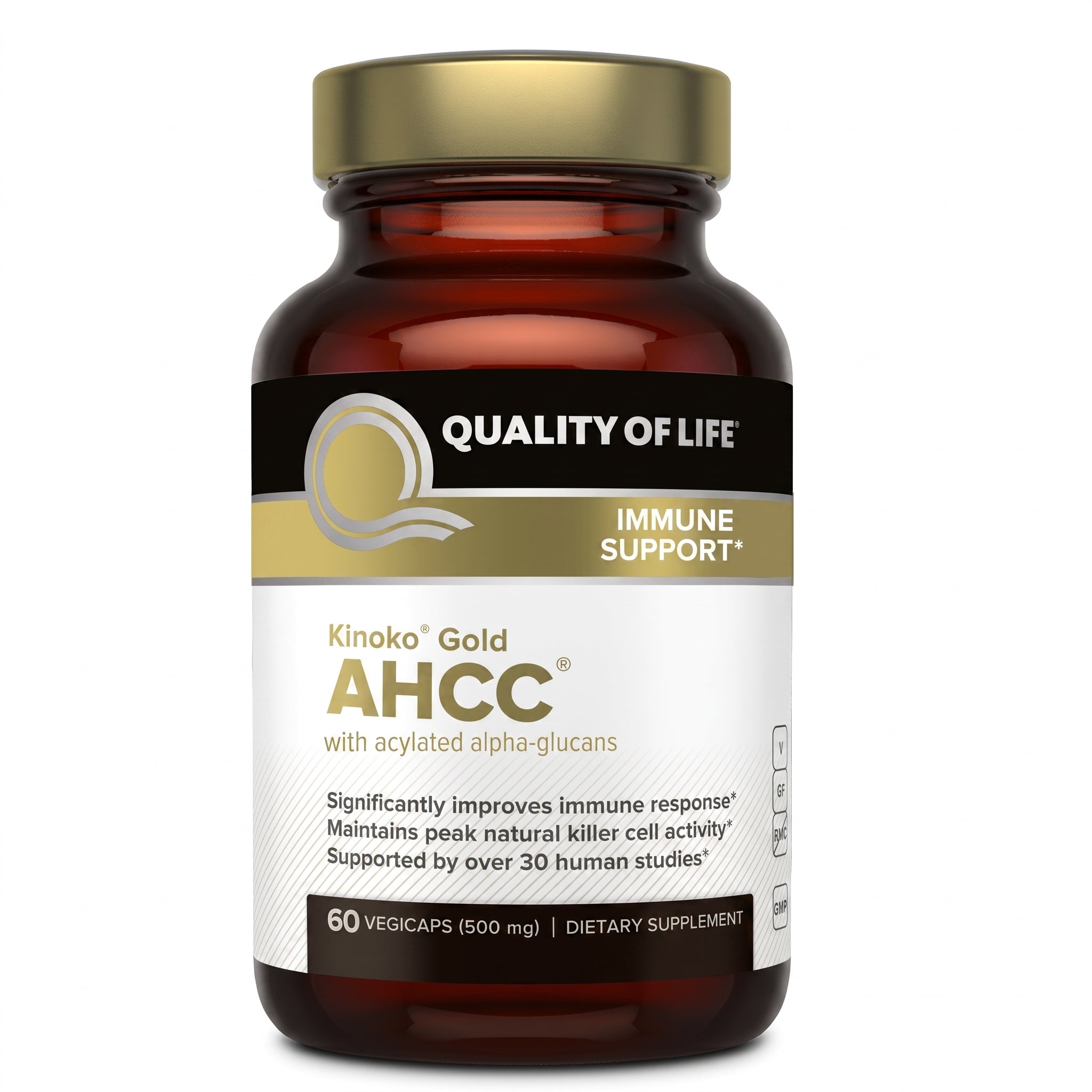Quality of Life Kinoko Gold AHCC, 500mg - 60 caps