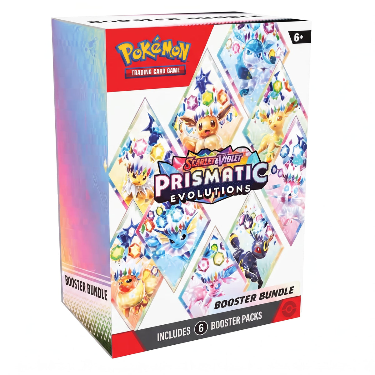 Pokémon TCG Scarlet & Violet Prismatic Evolutions Booster Bundle – 6 Packs