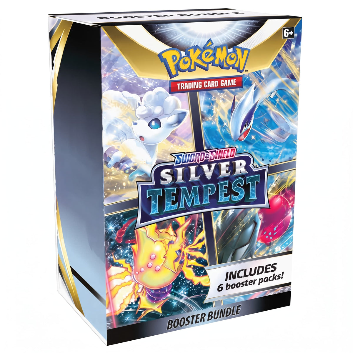 Pokémon TCG Sword & Shield Silver Tempest (SWSH12) Booster Bundle – 6 Packs