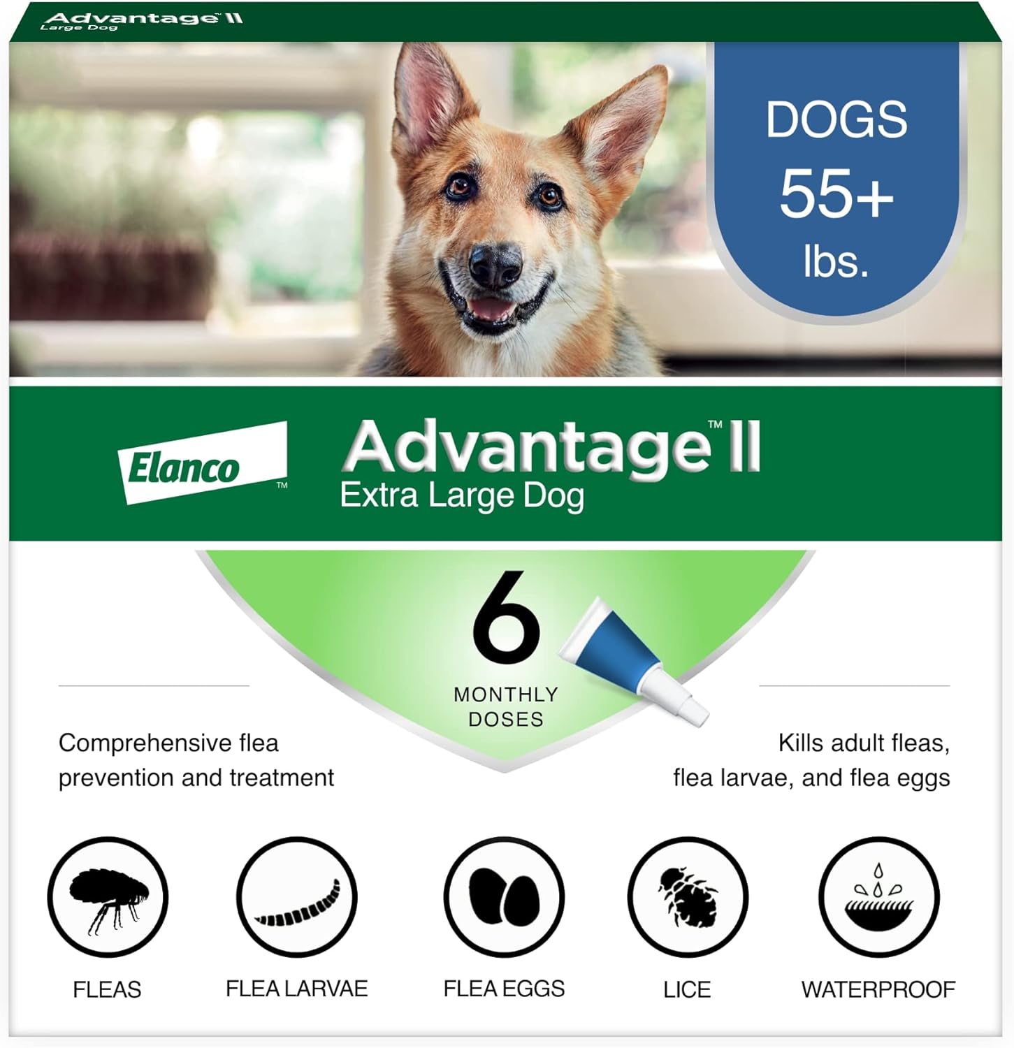Advantage II Extra Large Dog Over 55lbs Sealed
