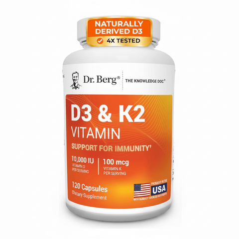 Dr Berg Vitamin D3 K2 MCT Oil 120ct Sealed