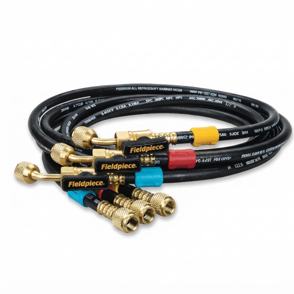 Fieldpiece HR3B Ball Valve Refrigerant Manifold Hose Set HVAC - Hamxi