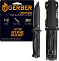Gerber StrongArm Fixed Blade Knife 4.8 Inch Plain Edge Black USA - Hamxi