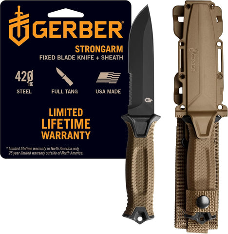 Gerber StrongArm Coyote Serrated Knife Sealed