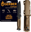 Gerber StrongArm Fixed Blade Knife Coyote Brown Serrated USA - Hamxi