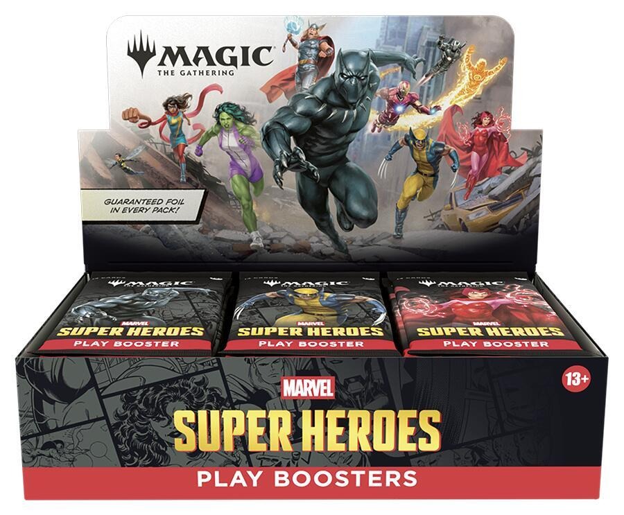 Magic: The Gathering Marvel Super Heroes (MSH) Play Booster Display – 30 Packs