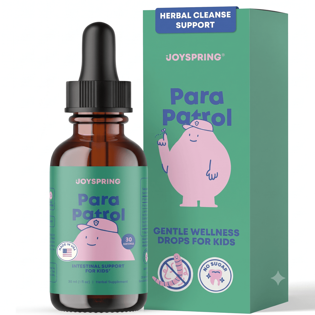 JoySpring ParaPatrol Kids Parasite Cleanse Drops 30 Servings - Hamxi