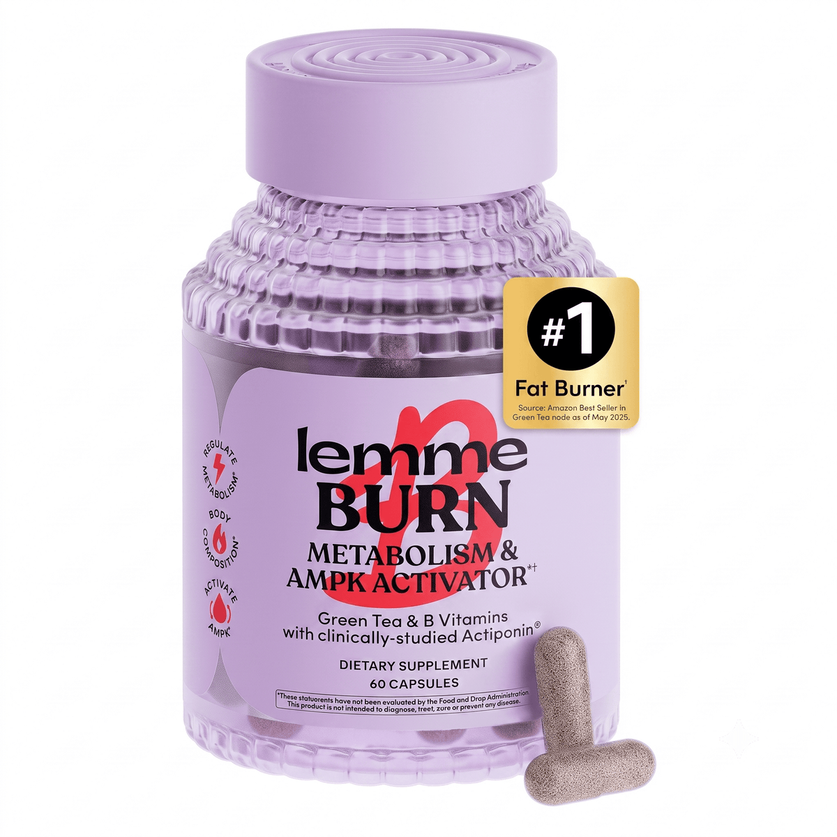 Lemme Burn Belly Fat Metabolism Support Capsules 60ct - Hamxi