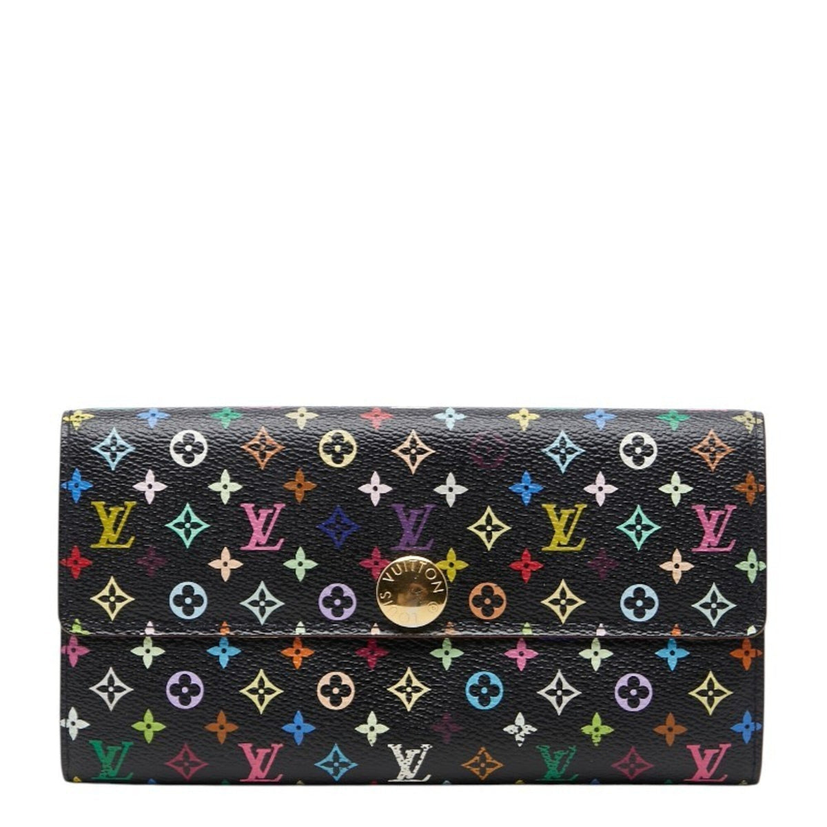 LV Sarah Wallet Noir Multicolor Sealed