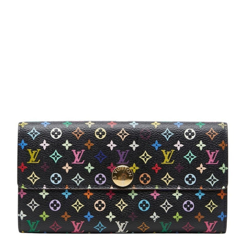 LV Sarah Wallet Noir Multicolor Sealed