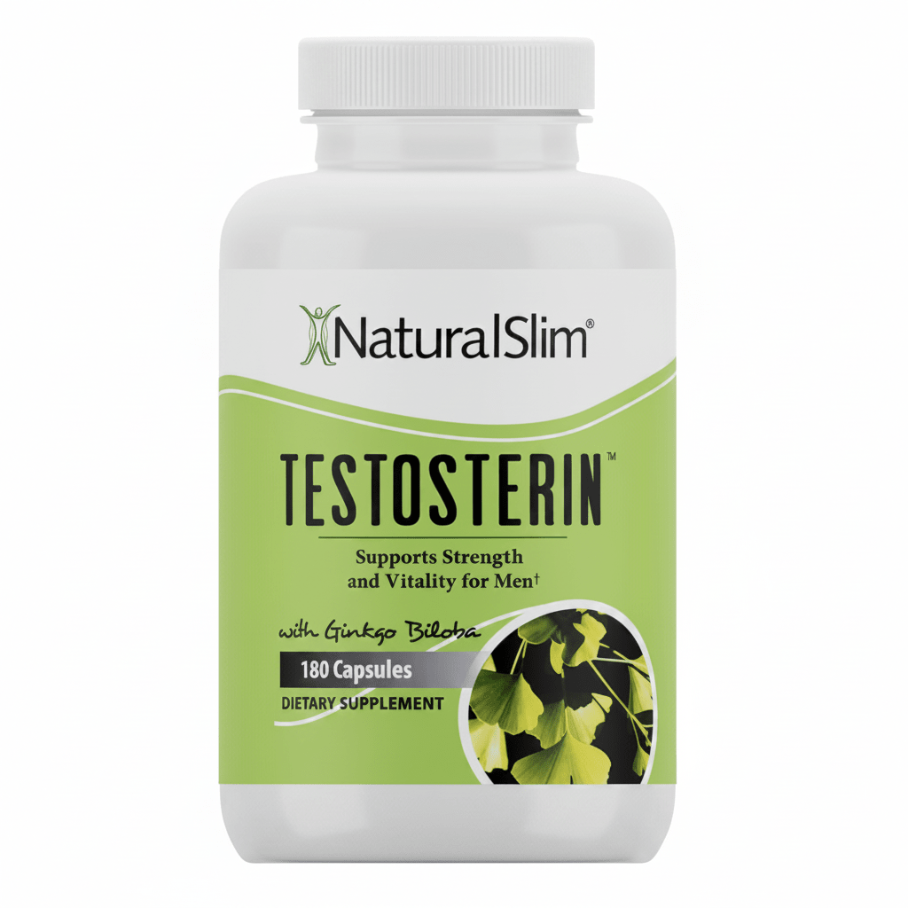 NaturalSlim Natural Testosterone Booster 180 Capsules - Hamxi