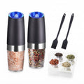 Pepper Mill Set, Metal & Acrylic Adjustable Grinder - Hamxi