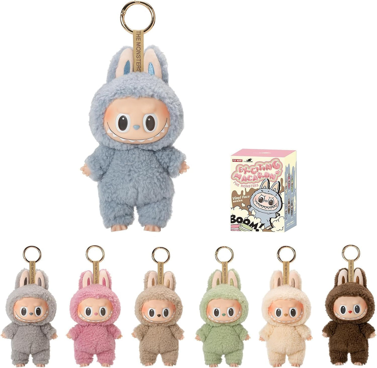 POP MART Labubu Tasty Macarons Vinyl Plush Pendant Blind Box - Hamxi