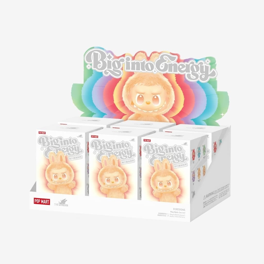 POP MART The Monsters Big into Energy Vinyl Plush Pendant Blind Box, 6PCs - Hamxi