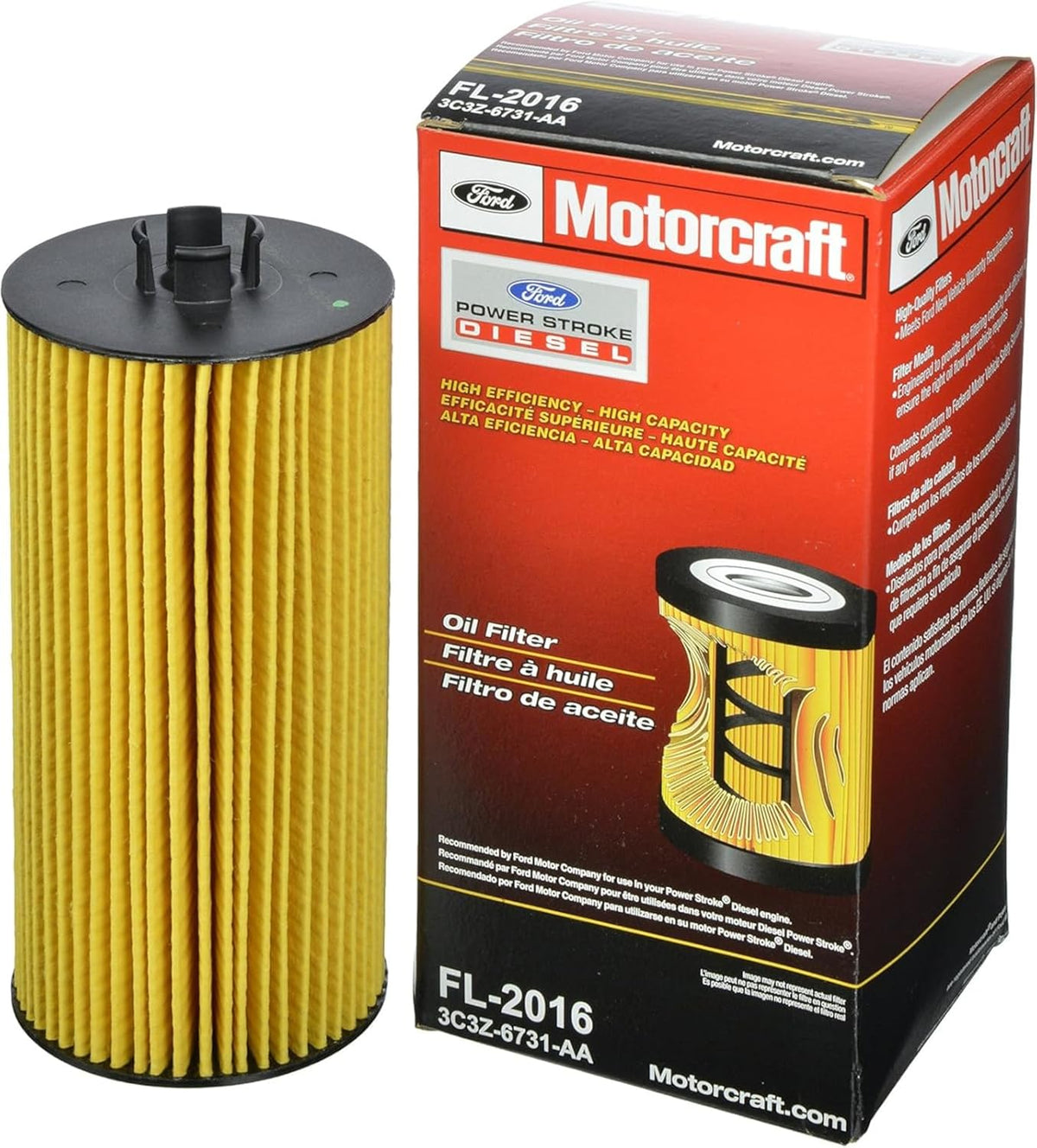 Motorcraft FL-2016 Engine Oil Filter Sealed