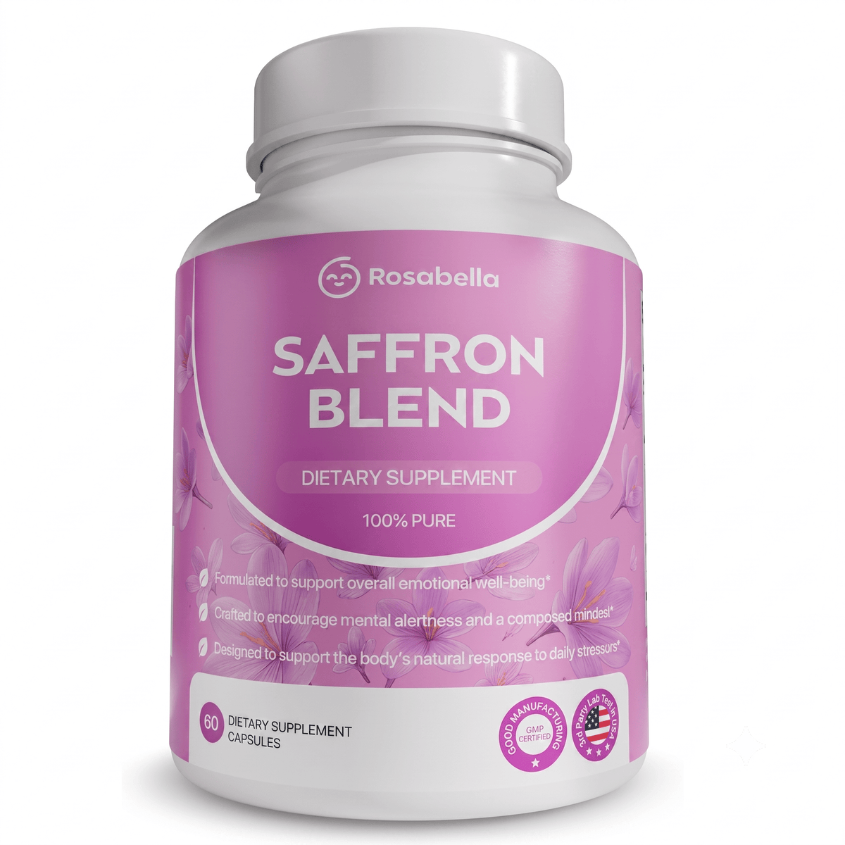 Rosabella Saffron Blend Supplement 60 Capsules - Hamxi