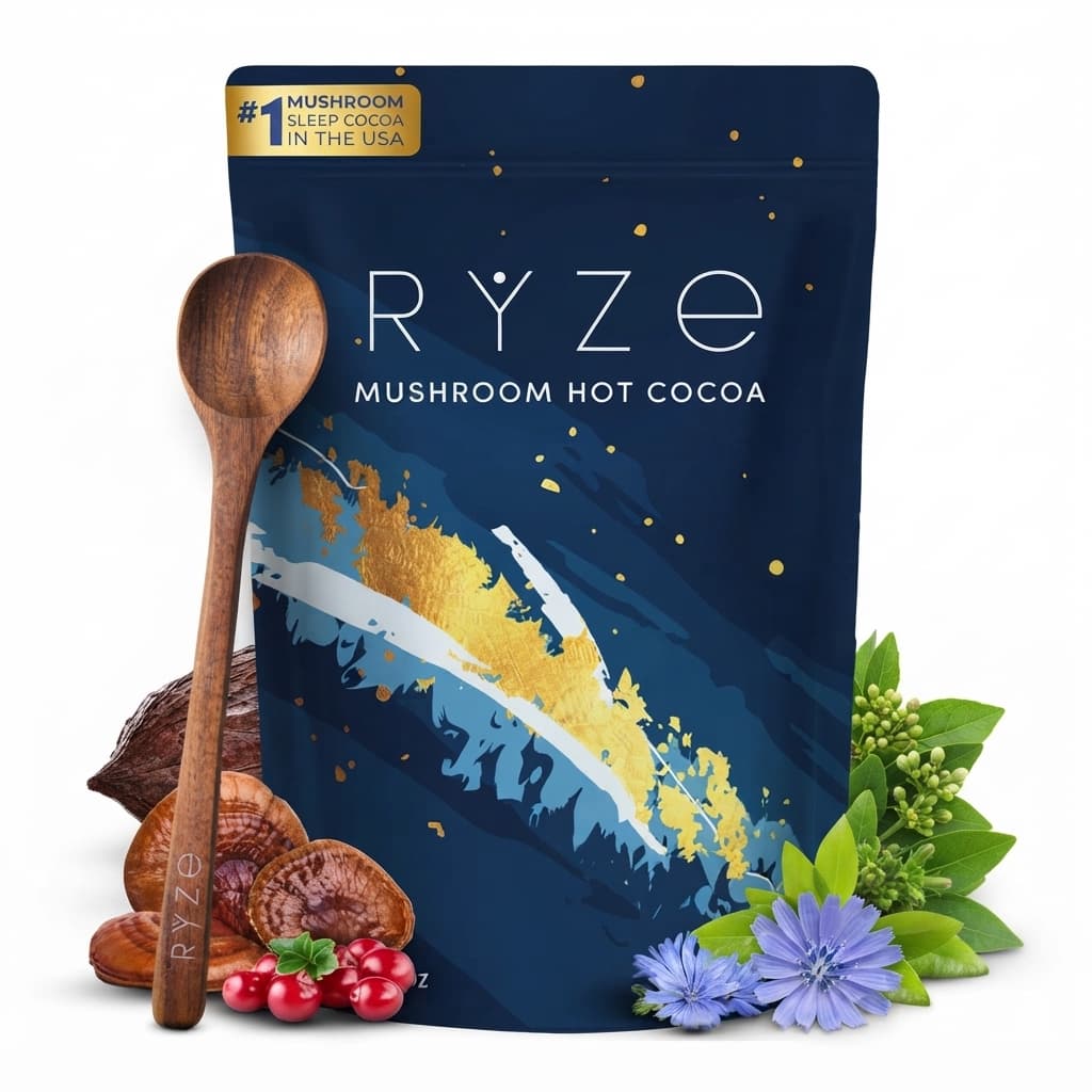 RYZE Melatonin Cocoa Sleep Supplement Keto Cocoa Powder 20 Servings - Hamxi