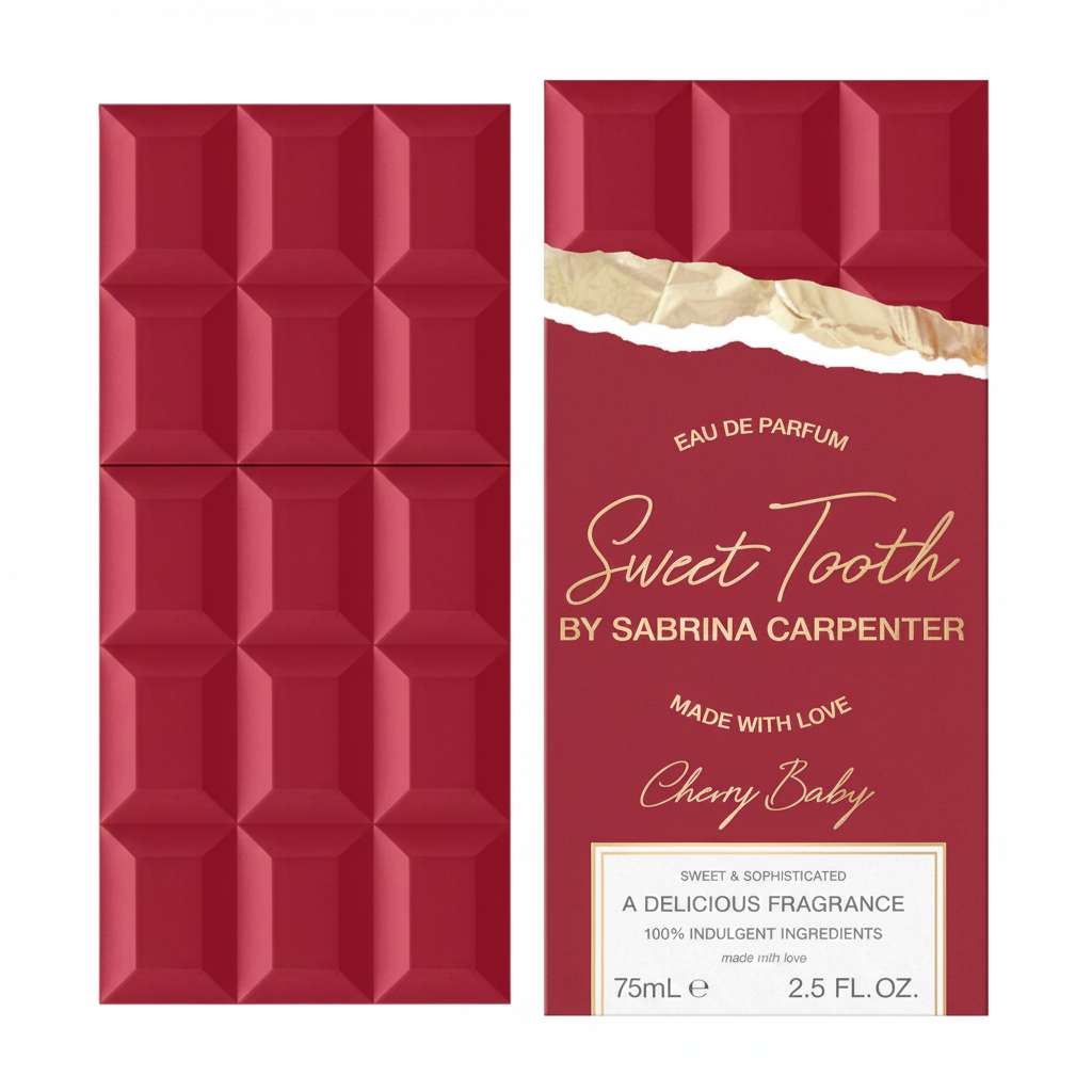 Sabrina Carpenter Sweet Tooth Cherry Baby EDP - Bottle and Box