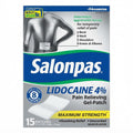 Salonpas Lido Max Strength Pain Relief Patch 15 Count - Hamxi