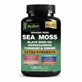 Sea Moss Black Seed Oil Ashwagandha Turmeric Ginger 16-in-1 Multivitamin 120 Capsules - Hamxi
