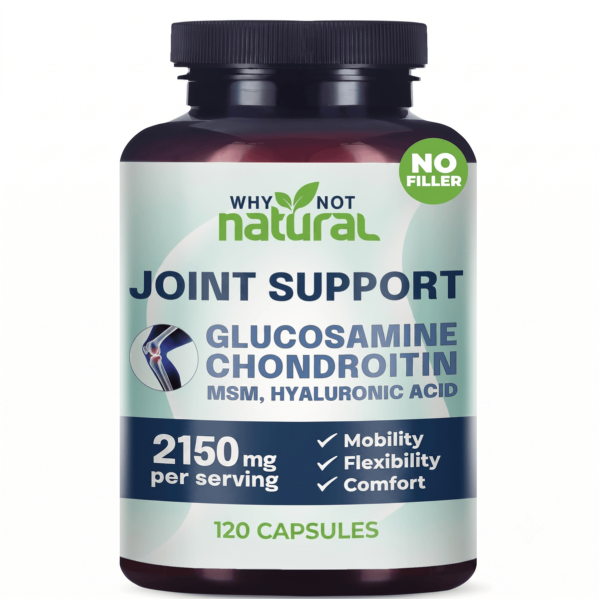 Why Not Natural Joint Support Supplement 120 Capsules - Hamxi