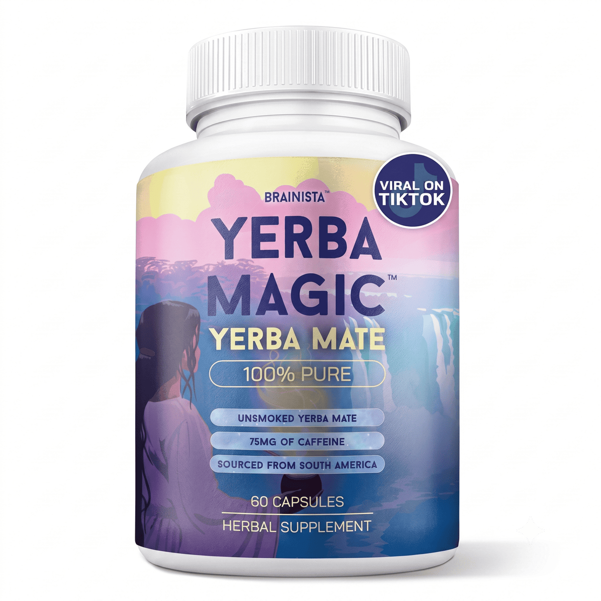 Yerba Mate Pure Extract Capsules 60 Capsules - Hamxi