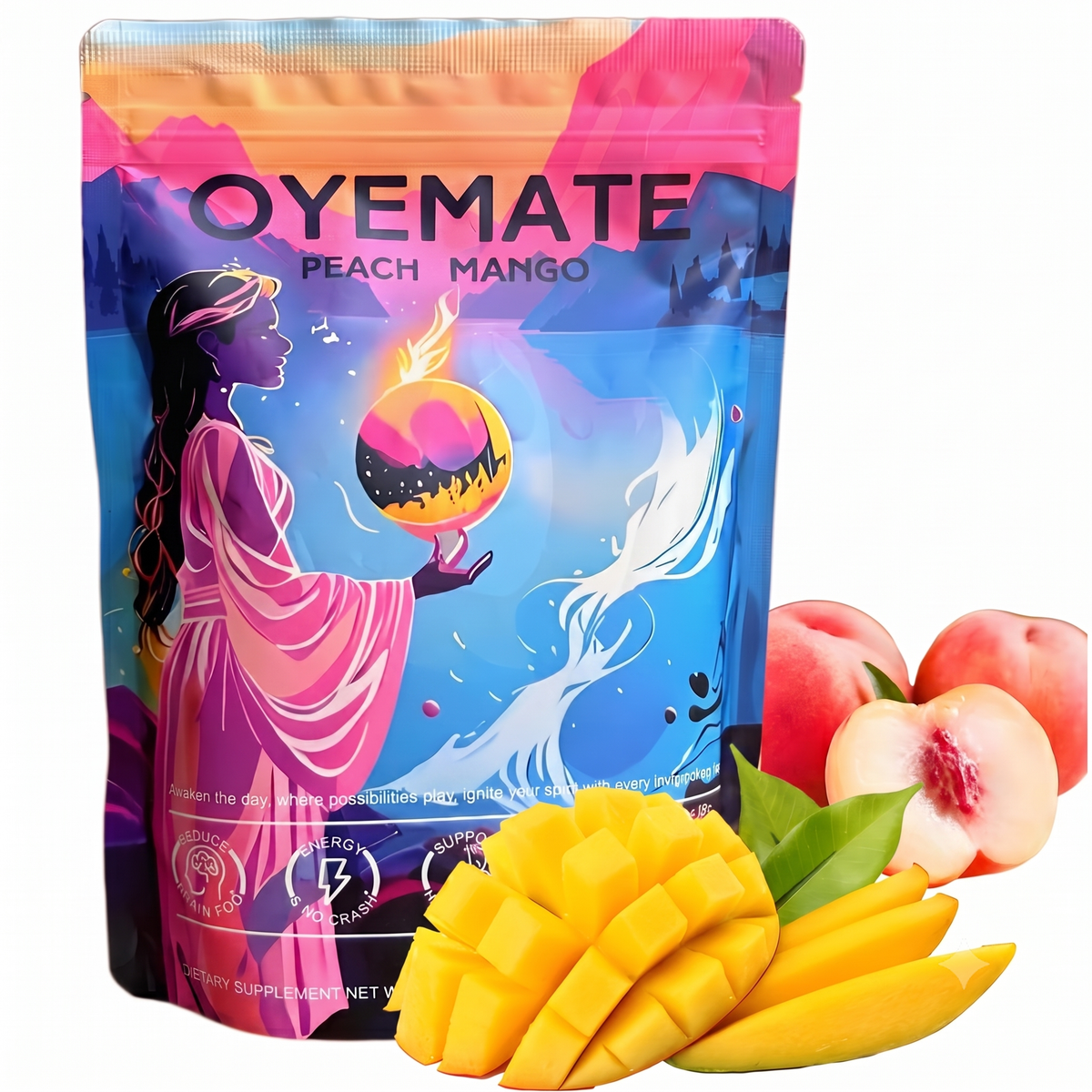 Yerba Mate Tea Instant Powder Super Drink 30 Servings - Hamxi